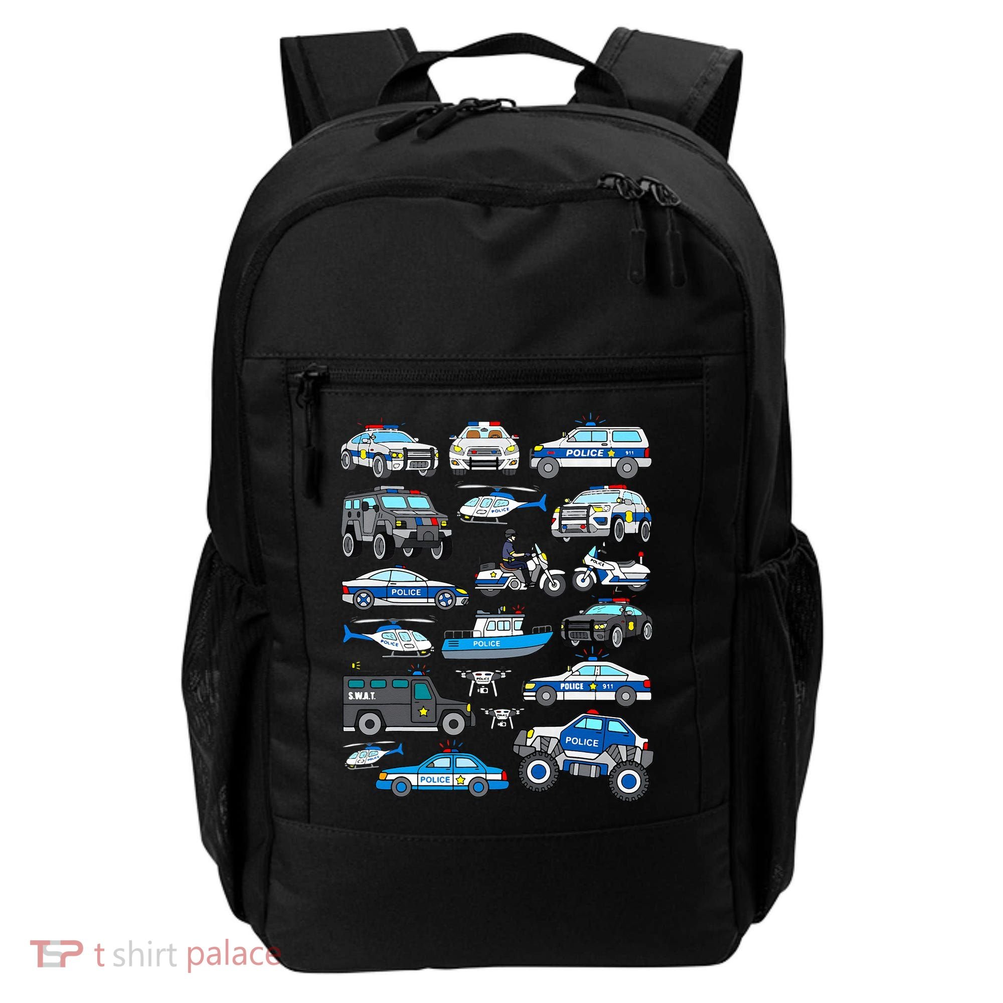 Police Car For Cop Vehicles SWAT Truck Backpack