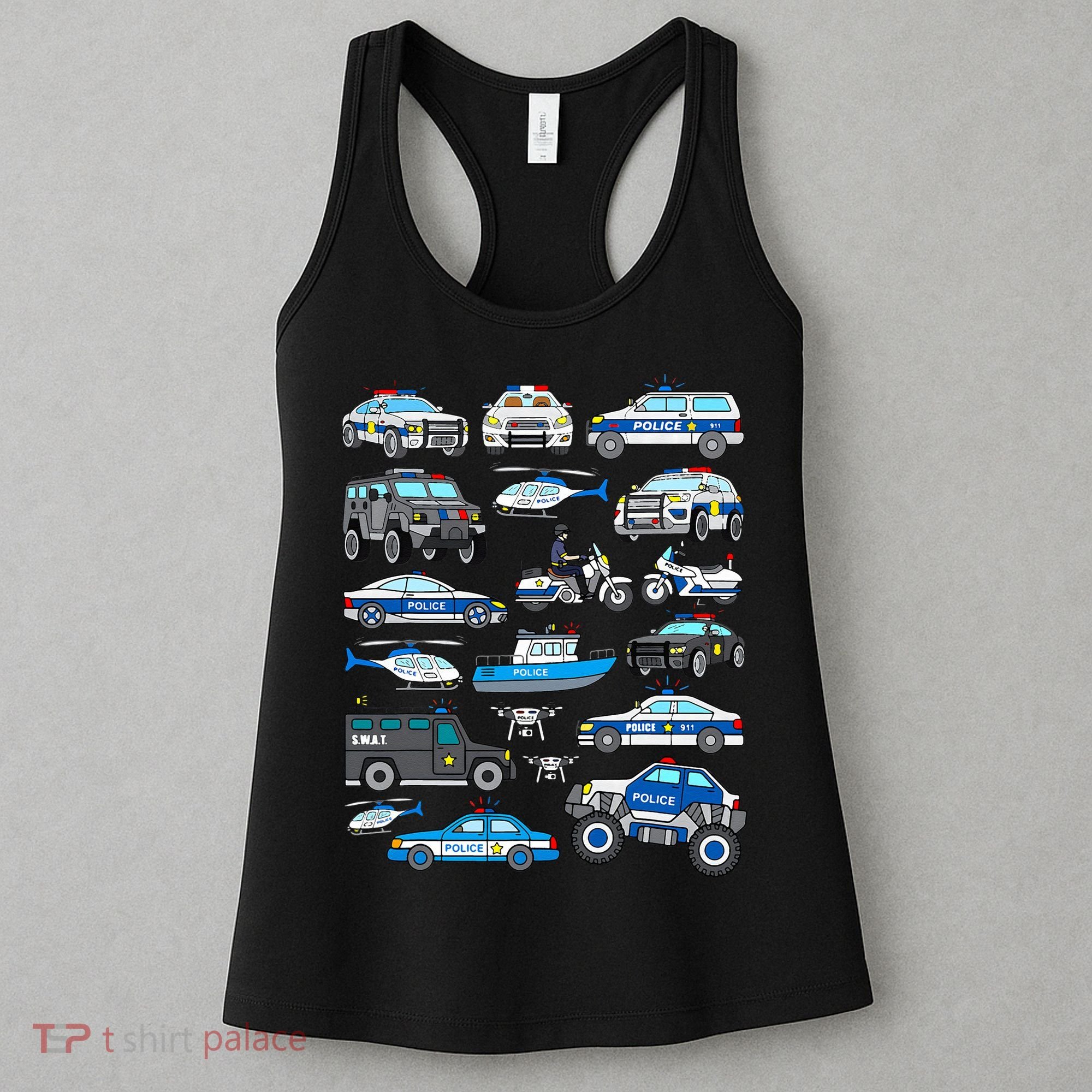 Police Car For Cop Vehicles SWAT Truck Women's Tank Top