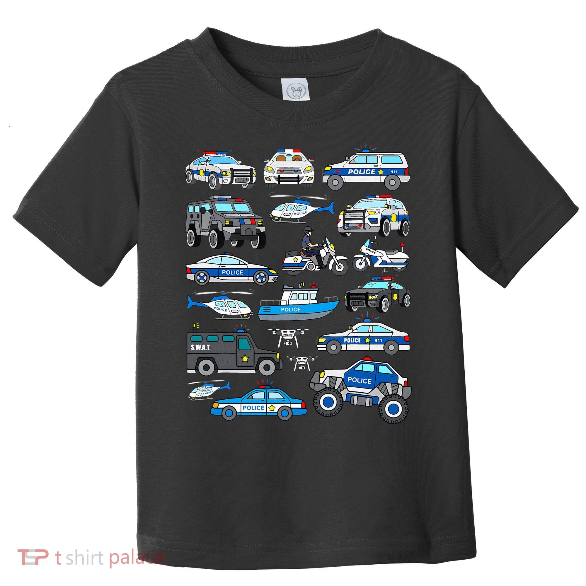Police Car For Cop Vehicles SWAT Truck Toddler T-Shirt