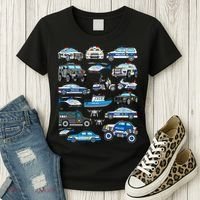 Police Car For Cop Vehicles SWAT Truck Women's T-Shirt thumb 3