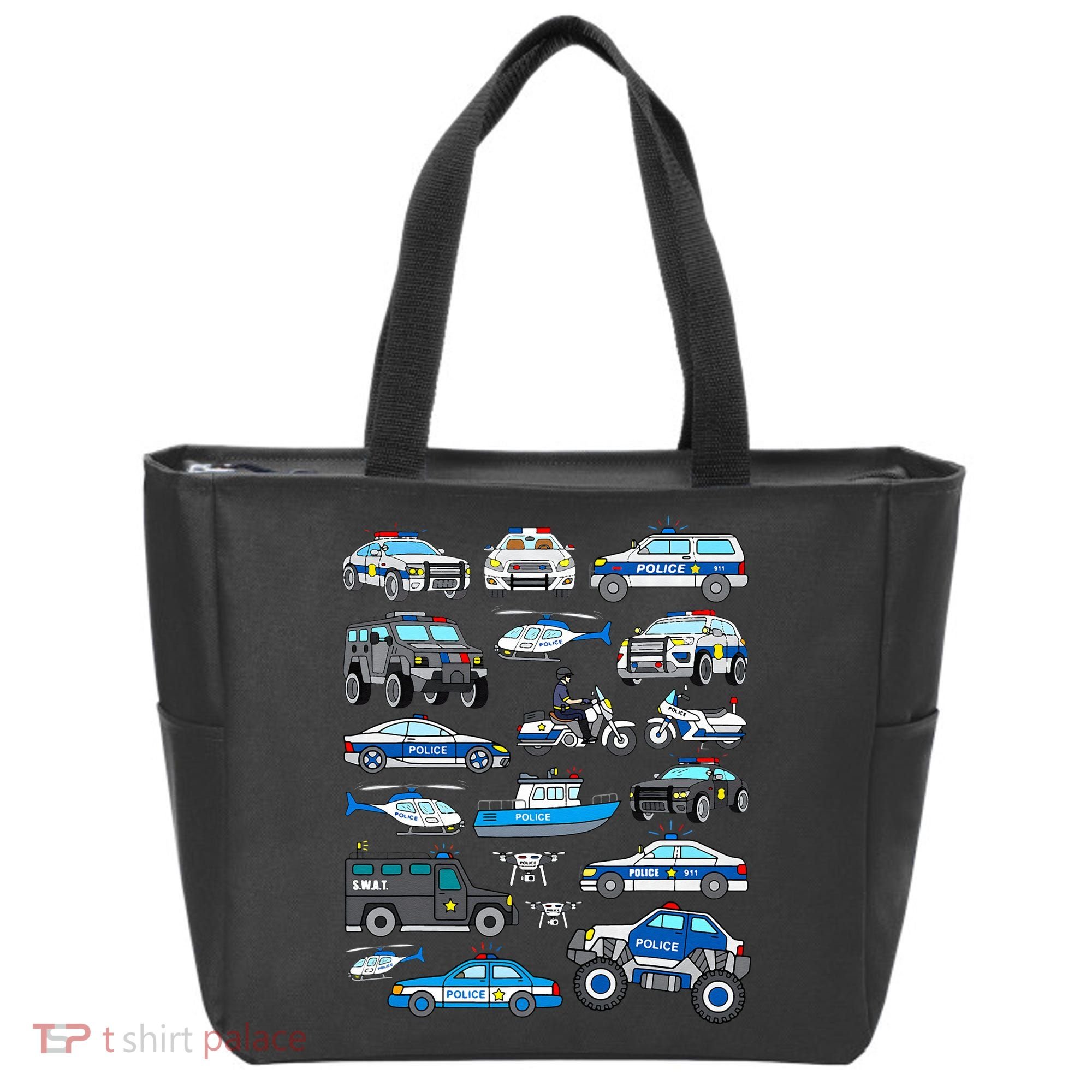 Police Car For Cop Vehicles SWAT Truck Tote Bag