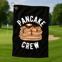 Pancake Crew Funny Pancake Golf Towel thumb 1