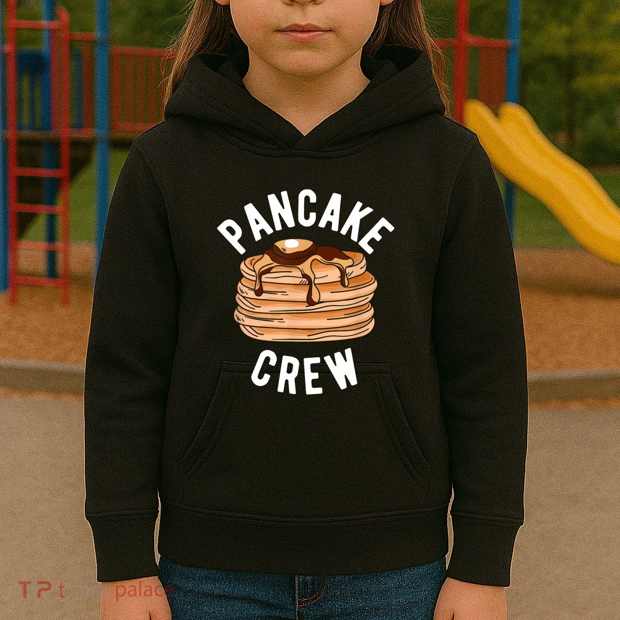 Pancake Crew Funny Pancake Kids Hoodie