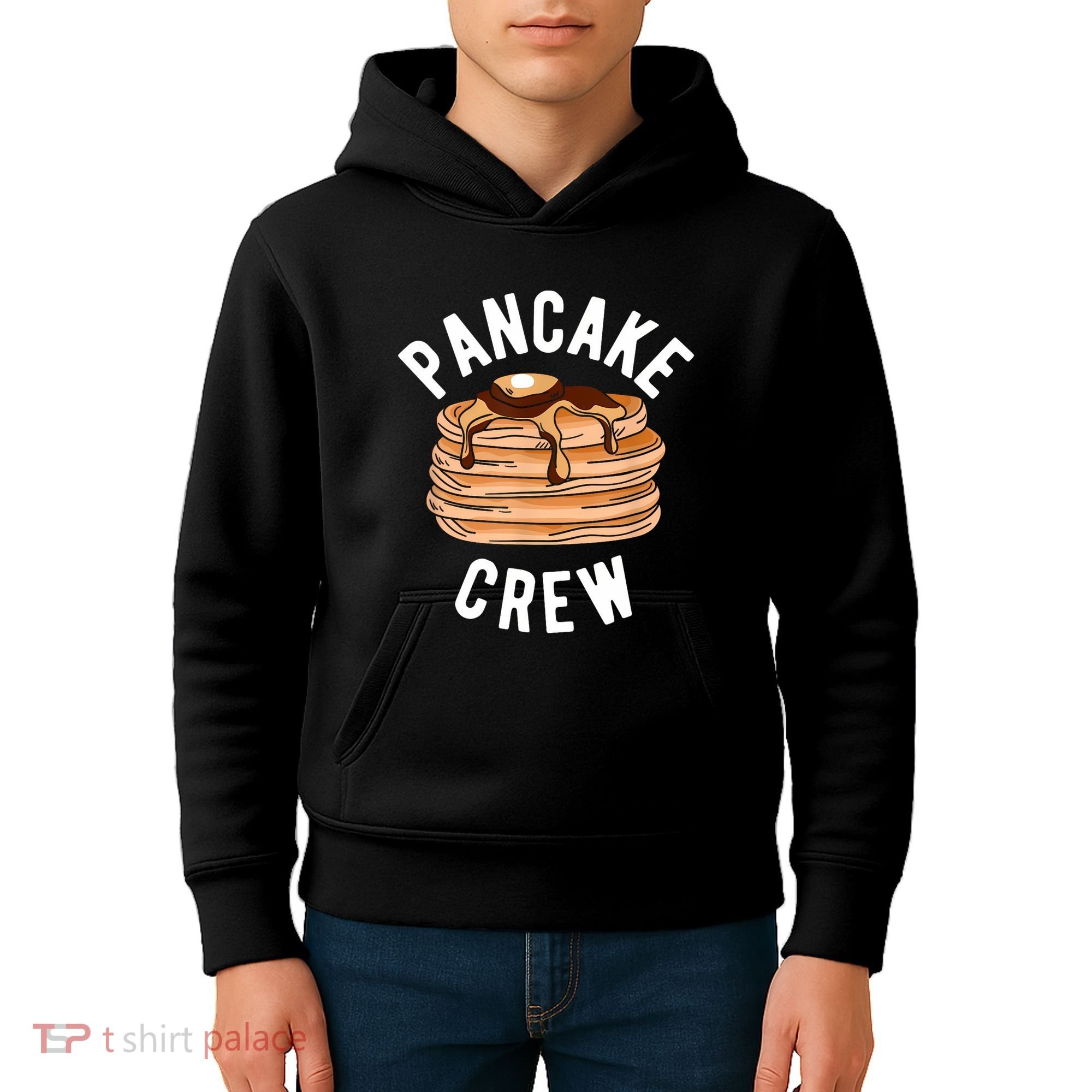 Pancake Crew Funny Pancake Kids Hoodie