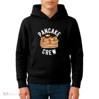 Pancake Crew Funny Pancake Kids Hoodie thumb 4