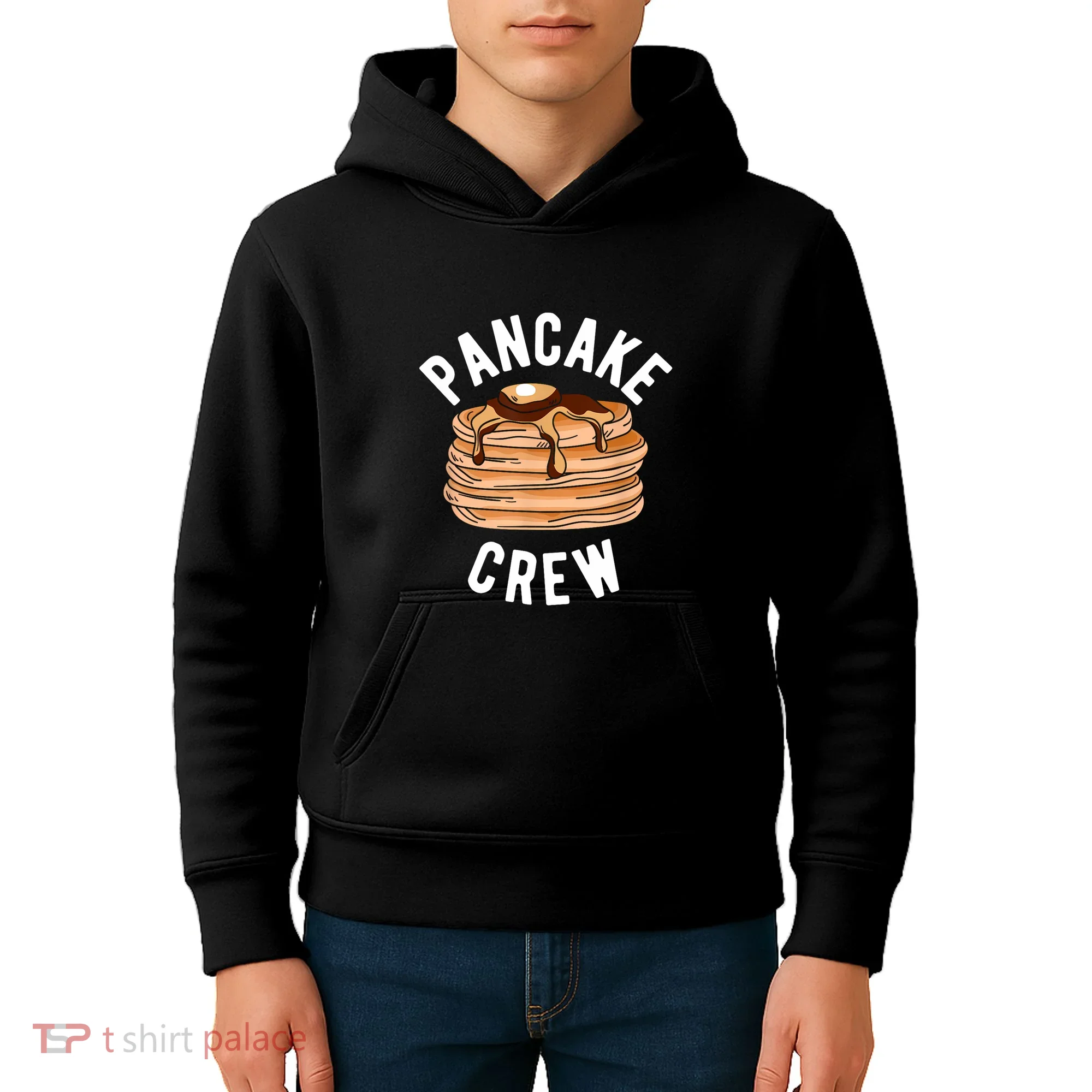 Pancake Crew Funny Pancake Kids Hoodie
