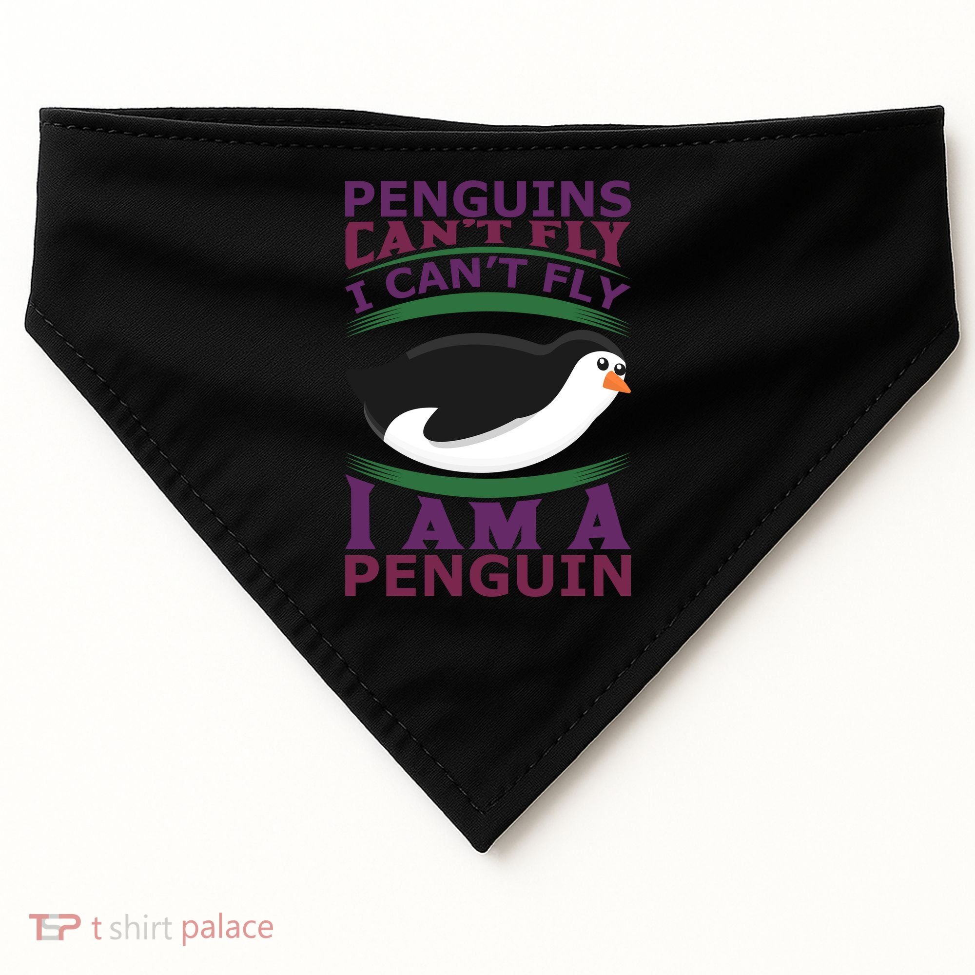 Penguins Can't Fly Fly I Am A Penguin USA-Made Doggie Bandana