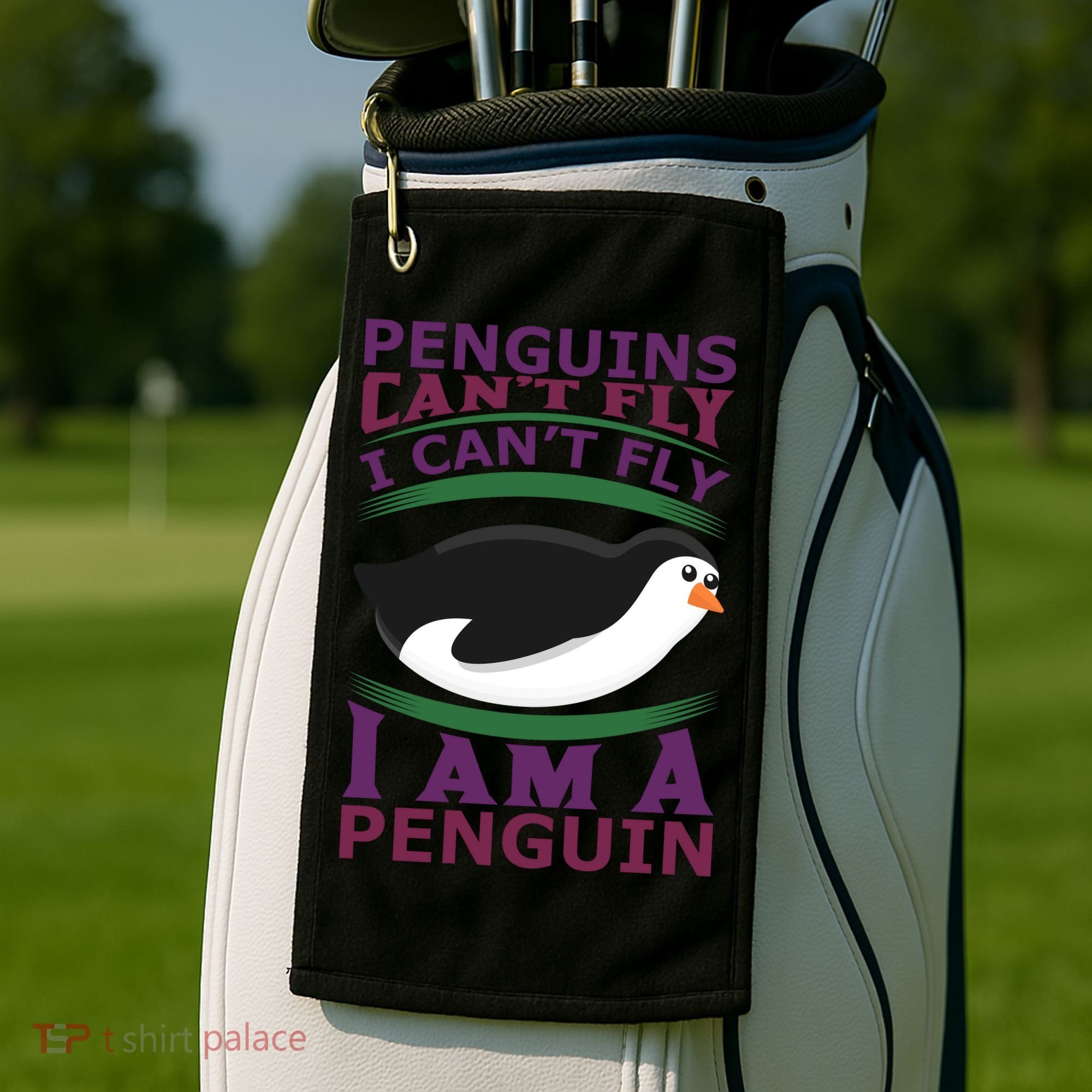 Penguins Can't Fly Fly I Am A Penguin Golf Towel