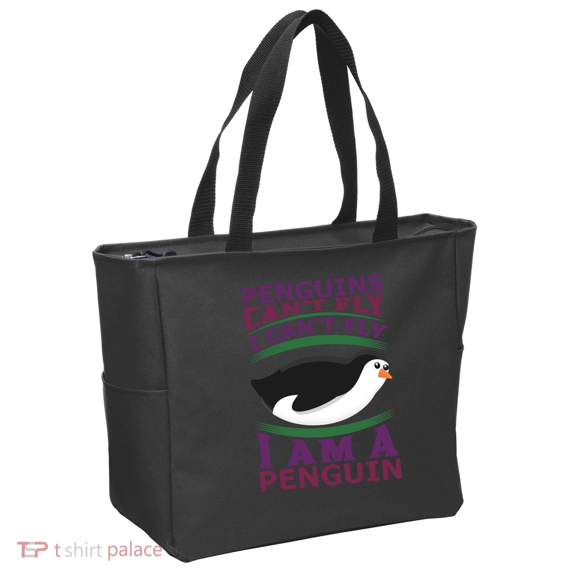 Penguins Can't Fly Fly I Am A Penguin Tote Bag