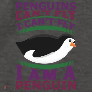 Penguins Can't Fly Fly I Am A Penguin Vector Backpack