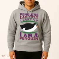 Penguins Can't Fly Fly I Am A Penguin Hoodie thumb 2