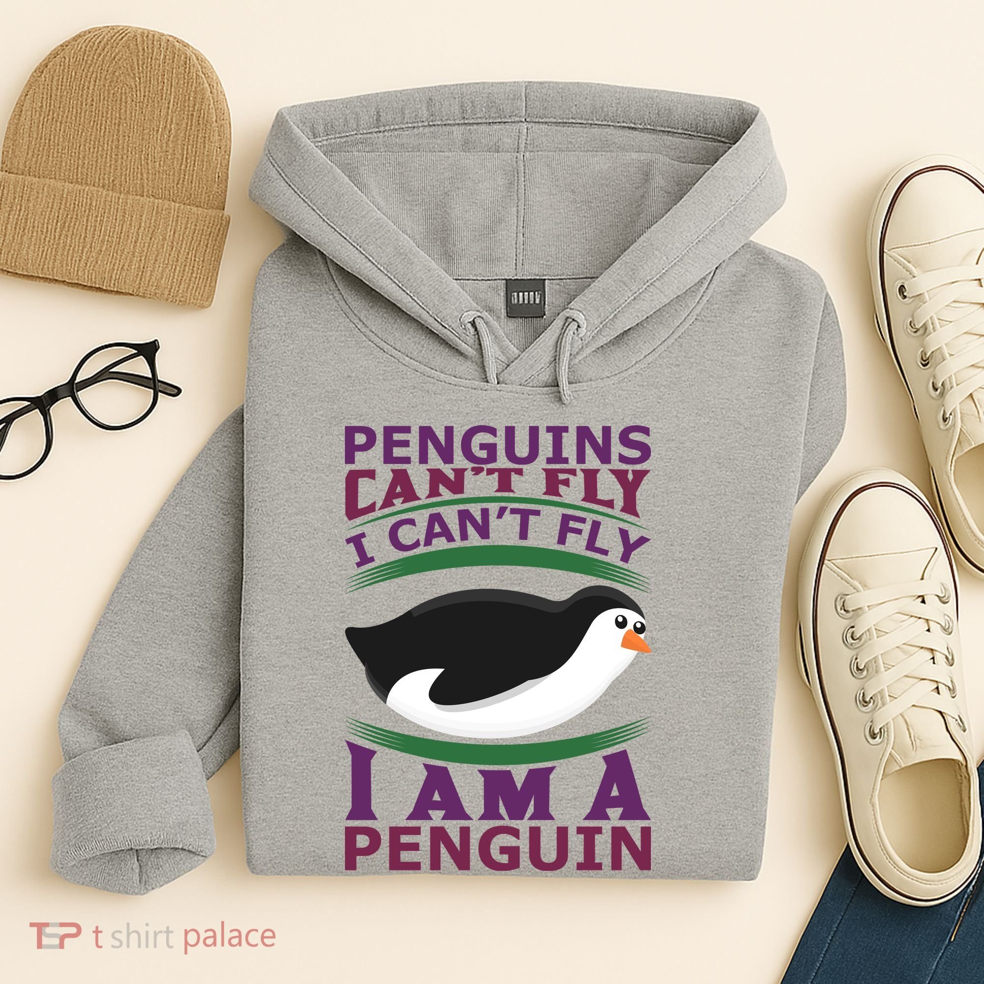 Penguins Can't Fly Fly I Am A Penguin Hoodie