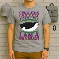 Penguins Can't Fly Fly I Am A Penguin T-Shirt thumb 6