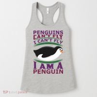 Penguins Can't Fly Fly I Am A Penguin Women's Tank Top thumb 0
