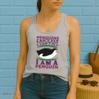 Penguins Can't Fly Fly I Am A Penguin Women's Tank Top thumb 2