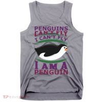 Penguins Can't Fly Fly I Am A Penguin Tank Top thumb 0