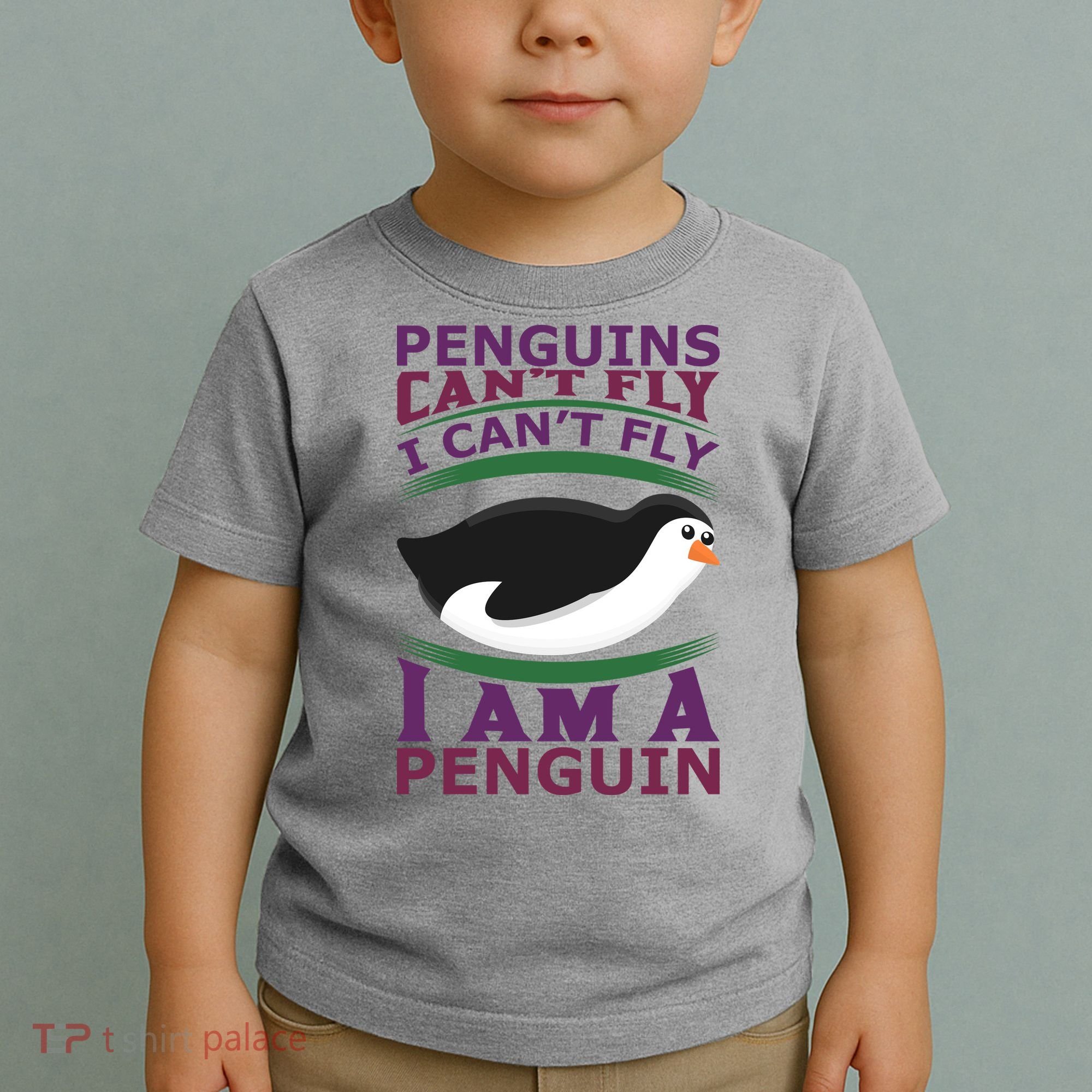 Penguins Can't Fly Fly I Am A Penguin Toddler T-Shirt