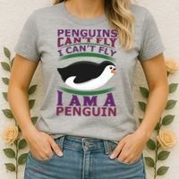 Penguins Can't Fly Fly I Am A Penguin Women's T-Shirt thumb 2