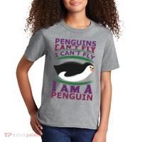 Penguins Can't Fly Fly I Am A Penguin Kids T-Shirt thumb 2