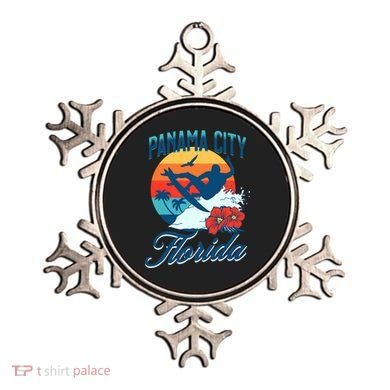 Panama City Florida Beach Surf Summer Vacation Vintage Meaningful Gift Ornament