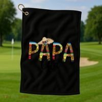 Papa Cito Funny Gift Golf Towel thumb 1