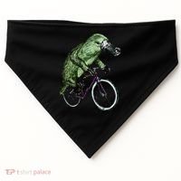 Platypus Cycling Funny Platypus Lover Platypus Bicycle USA-Made Doggie Bandana thumb 0