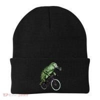 Platypus Cycling Funny Platypus Lover Platypus Bicycle Beanie thumb 0