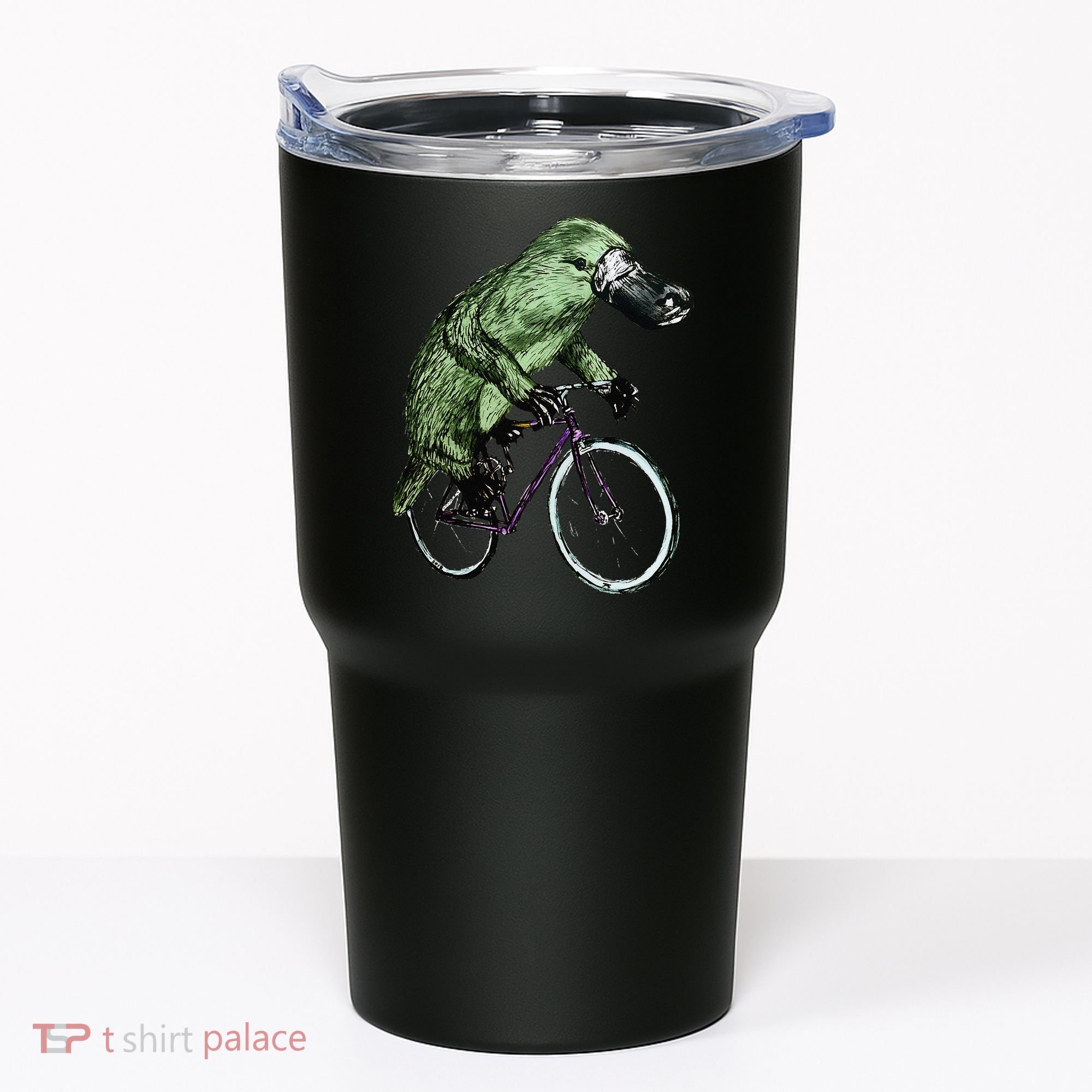 Platypus Cycling Funny Platypus Lover Platypus Bicycle Tumbler