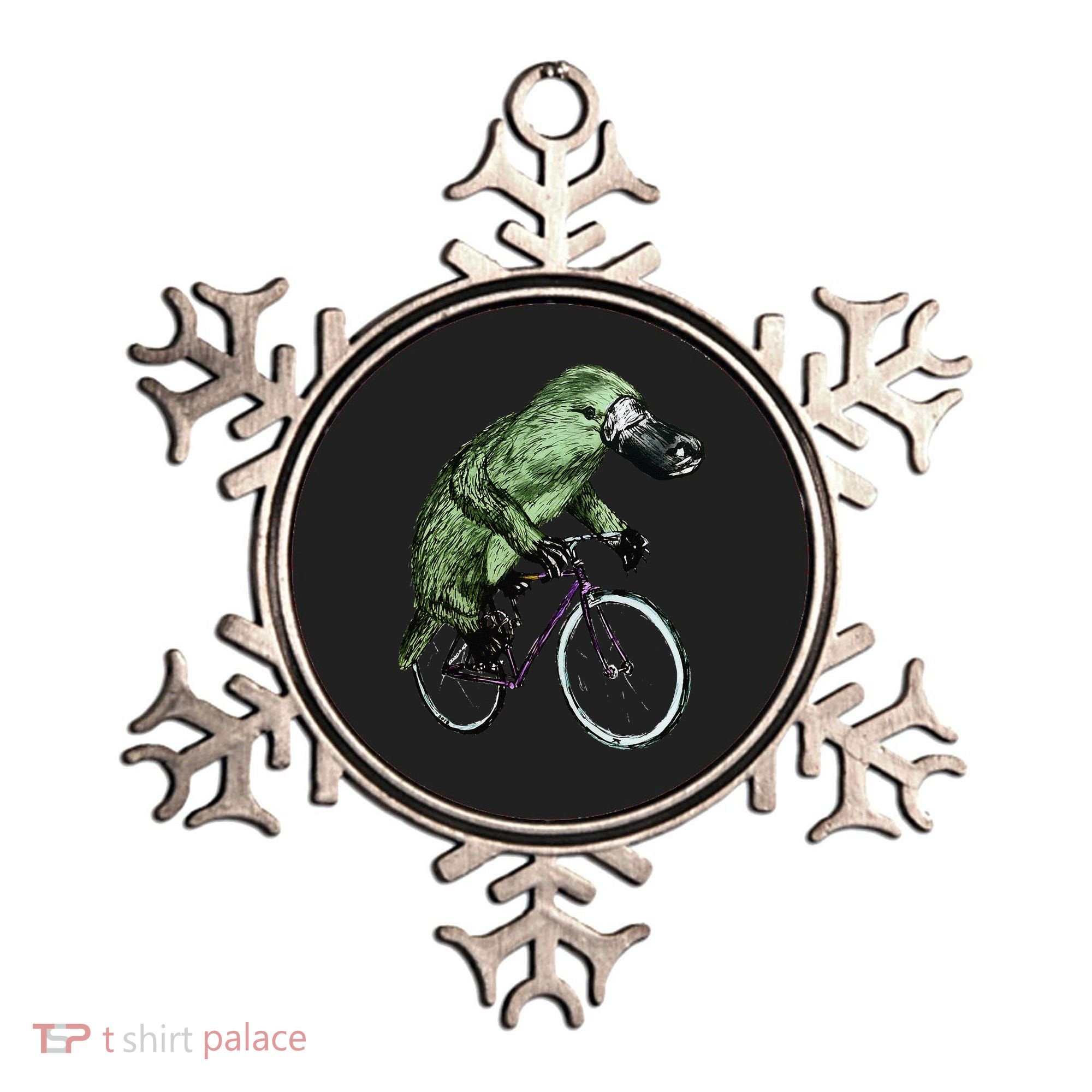 Platypus Cycling Funny Platypus Lover Platypus Bicycle Ornament