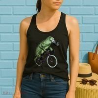 Platypus Cycling Funny Platypus Lover Platypus Bicycle Women's Tank Top thumb 2