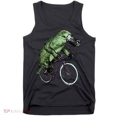 Platypus Cycling Funny Platypus Lover Platypus Bicycle Tank Top