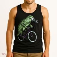 Platypus Cycling Funny Platypus Lover Platypus Bicycle Tank Top thumb 3