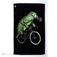 Platypus Cycling Funny Platypus Lover Platypus Bicycle Golf Towel thumb 0