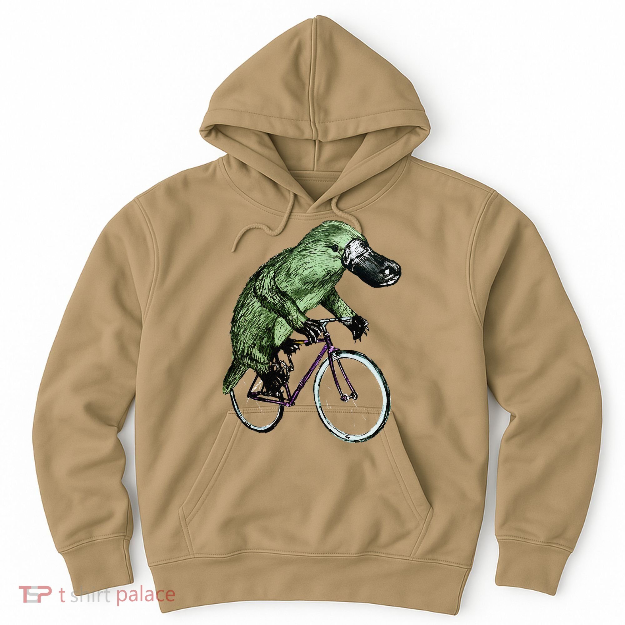 Platypus Cycling Funny Platypus Lover Platypus Bicycle Hoodie