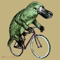 Platypus Cycling Funny Platypus Lover Platypus Bicycle Sweatshirt thumb 2