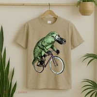 Platypus Cycling Funny Platypus Lover Platypus Bicycle T-Shirt thumb 2