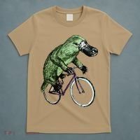 Platypus Cycling Funny Platypus Lover Platypus Bicycle T-Shirt thumb 5