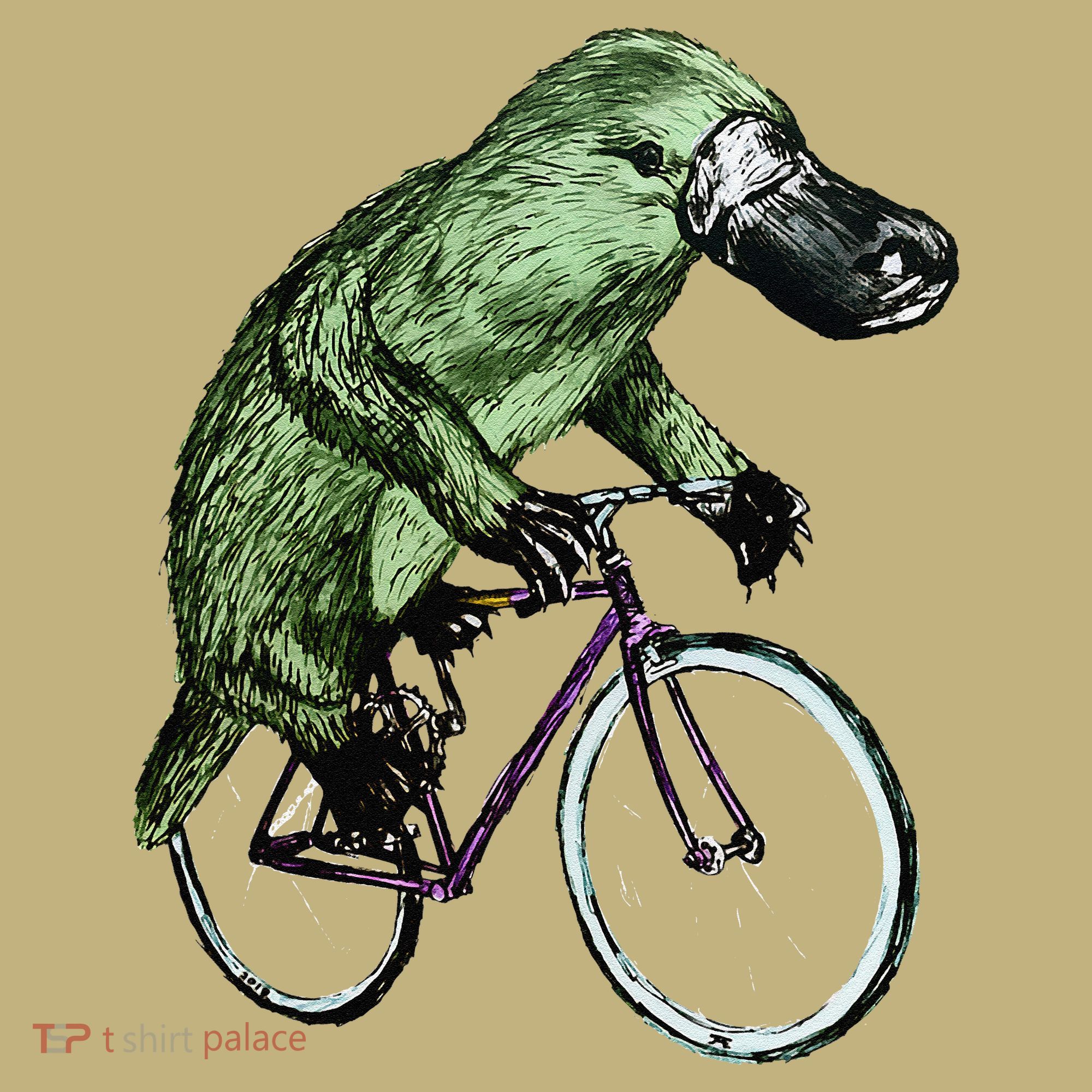 Platypus Cycling Funny Platypus Lover Platypus Bicycle Polo