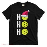 Pickleball Christmas Funny Santa Hat Holiday Ho Ho Ho Gift TShirt T-Shirt thumb 0