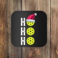 Pickleball Christmas Funny Santa Hat Holiday Ho Ho Ho Gift TShirt Coaster thumb 0