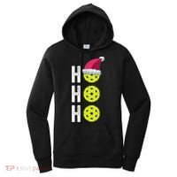 Pickleball Christmas Funny Santa Hat Holiday Ho Ho Ho Gift TShirt Women's Hoodie thumb 0