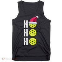Pickleball Christmas Funny Santa Hat Holiday Ho Ho Ho Gift TShirt Tank Top thumb 0