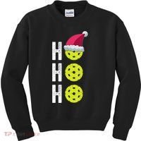 Pickleball Christmas Funny Santa Hat Holiday Ho Ho Ho Gift TShirt Kids Sweatshirt thumb 0