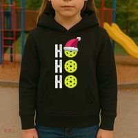Pickleball Christmas Funny Santa Hat Holiday Ho Ho Ho Gift TShirt Kids Hoodie thumb 3