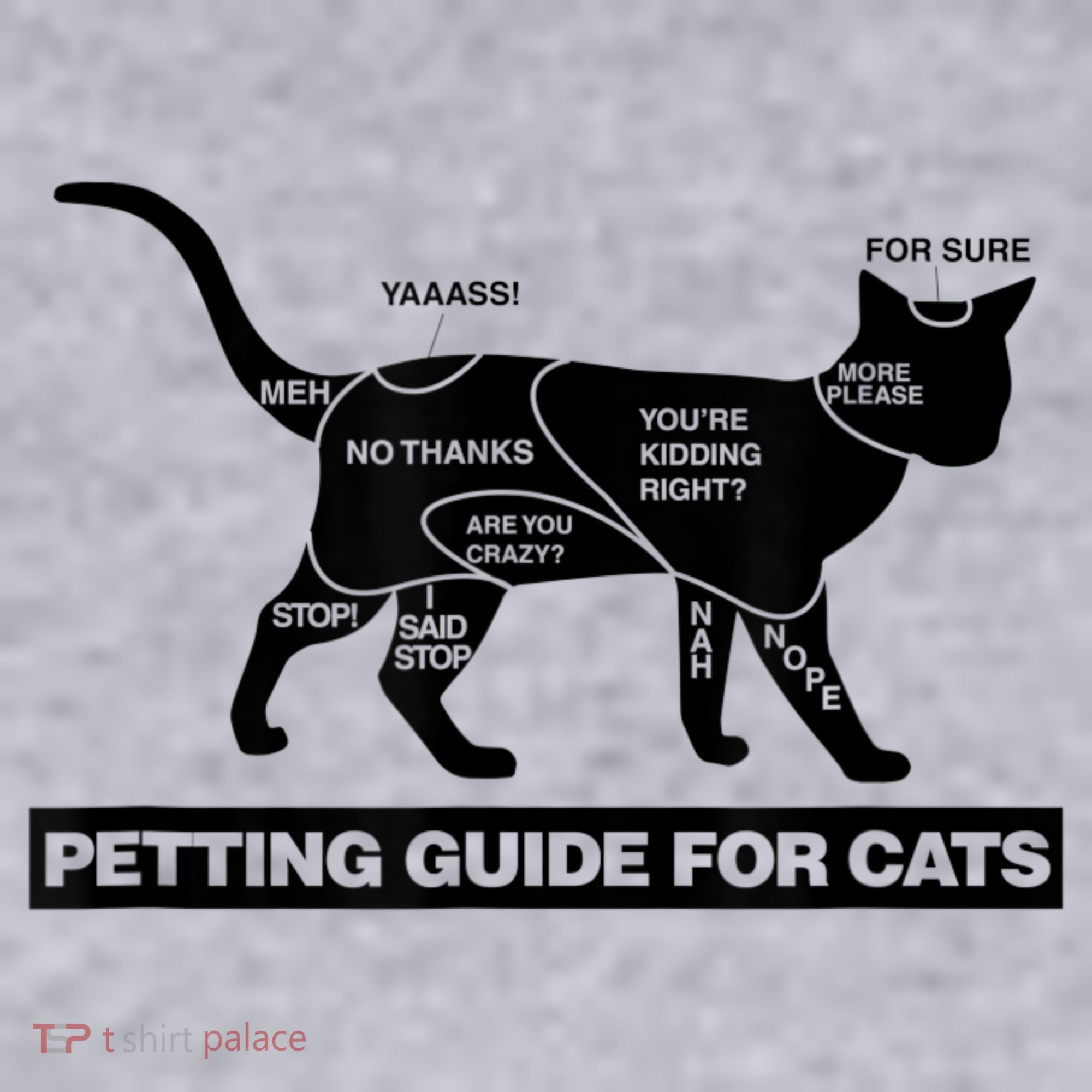 Petting Chart For A Cat Funny How To Pet A Cat Meme Women's Sweatshirt