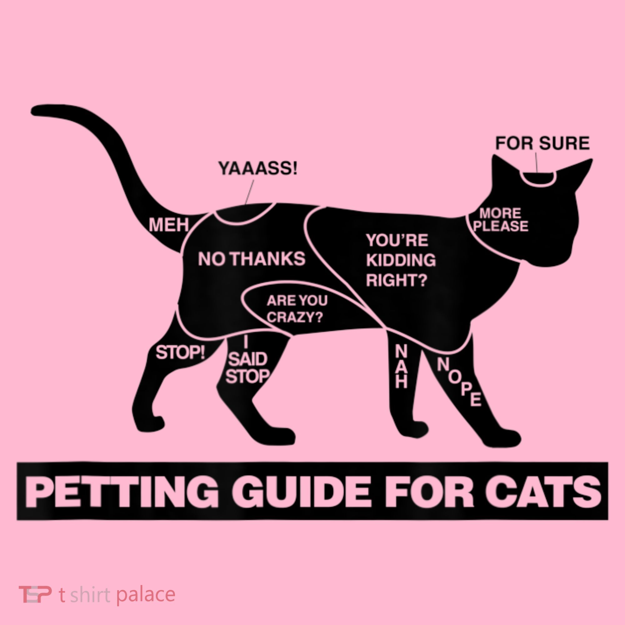Petting Chart For A Cat Funny How To Pet A Cat Meme Coaster