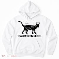 Petting Chart For A Cat Funny How To Pet A Cat Meme Hoodie thumb 0
