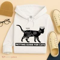 Petting Chart For A Cat Funny How To Pet A Cat Meme Hoodie thumb 4