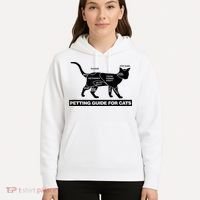 Petting Chart For A Cat Funny How To Pet A Cat Meme Hoodie thumb 5