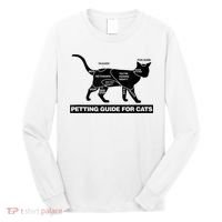 Petting Chart For A Cat Funny How To Pet A Cat Meme Long Sleeve Shirt thumb 0